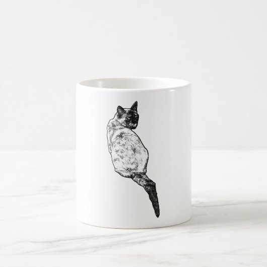 Mug Chat en contemplation silencieuse (Centre)