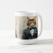 Mug Chat en costume (Devant droit)