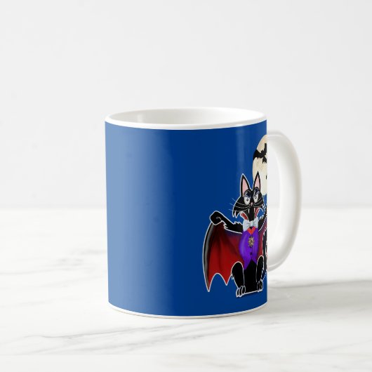 Mug Chat en costume de vampire (Devant droit)