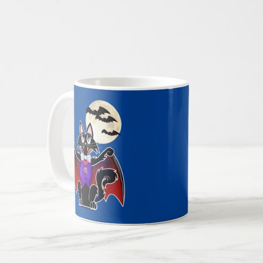 Mug Chat en costume de vampire (Devant gauche)