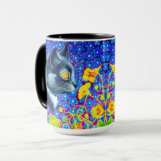 Mug Chat en fleurs (Devant gauche)