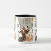 Mug Chat en Kimono, Octopus Kuniyoshi Art japonais (Centre)