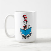 Mug Chat en lecture Casquette (Gauche)