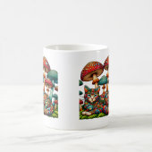Mug Chat en mosaïque dans les champignons (Centre)