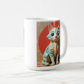 Mug Chat en papier Origami (Devant droit)