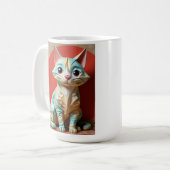 Mug Chat en papier Origami (Devant gauche)