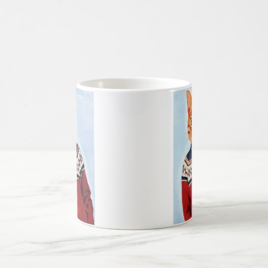 Mug Chat en pull-over (Centre)