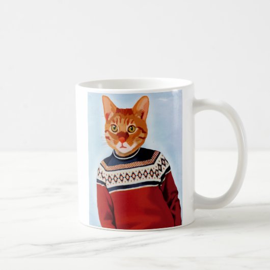 Mug Chat en pull-over (Droite)