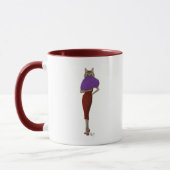 Mug Chat En Robe Rouge (Gauche)
