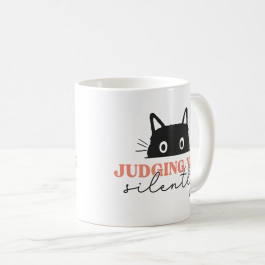Mug Chat En Silence Vous Jugeant (Devant droit)