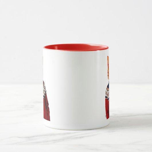 Mug Chat en Sweat de ski 2 (Centre)