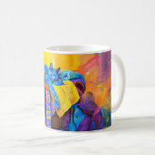 Mug Chat endormi dans un tas de linge (Devant droit)
