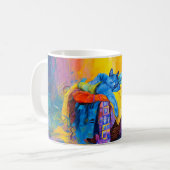 Mug Chat endormi dans un tas de linge (Devant gauche)