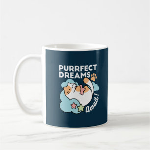 Mug Chat Endormi Enlaçant une Étoile – Rêves Parfaits