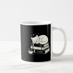 Mug Chat endormi et livres mignons adorable cosy paisi