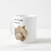 Mug Chat endormi sur le lieu de travail (Devant gauche)