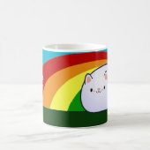 Mug Chat et arc-en-ciel de Kawaii (Centre)