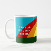 Mug Chat et arc-en-ciel de Kawaii (Gauche)