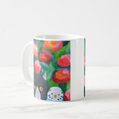 Mug Chat et bleu bougie mignonne animal de compagnie A (Devant gauche)
