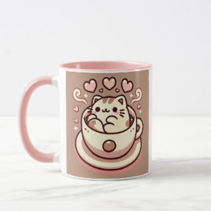 Mug Chat et café en gros Kawaii Kitty à Teacup