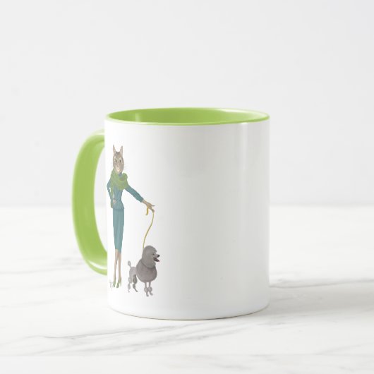 Mug Chat et caniche (Devant gauche)