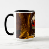Mug Chat et chatons Jouer avec chaise (Gauche)