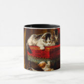 Mug Chat et chatons Jouer avec chaise (Centre)