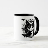 Mug Chat et chauves-souris I (Devant droit)