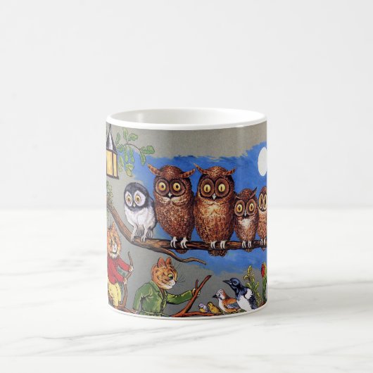 Mug Chat et Chouette, Louis Wain (Centre)