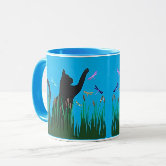Mug Chat et dragons (Devant gauche)