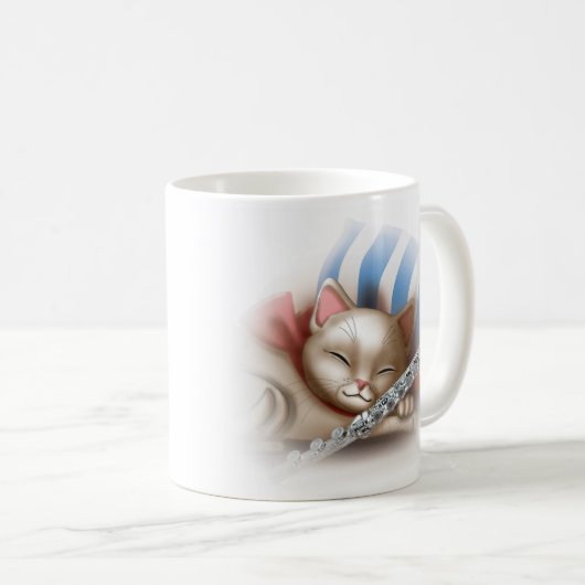 Mug chat et flûte (Devant droit)