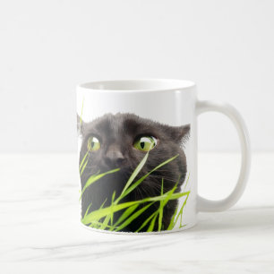 Mug Chat et herbe