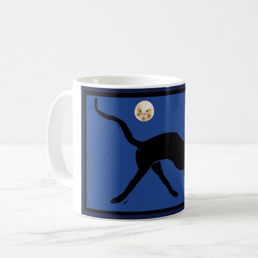 Mug chat et lune (Devant gauche)