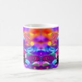 Mug Chat et oiseau sur fond coloré (Centre)