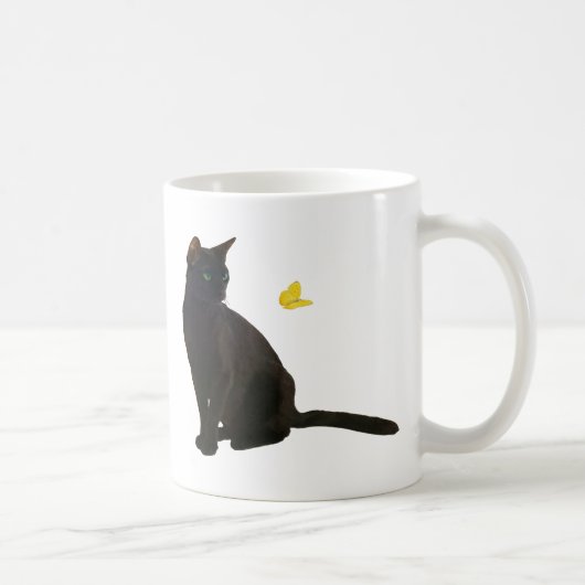 Mug Chat et papillon de Bombay (Droite)