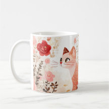 Chat fantaisiste dans un jardin de roses.