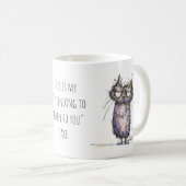 Mug Chat fantaisiste faisant semblant d'écouter - Humo (Devant droit)