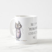 Mug Chat fantaisiste faisant semblant d'écouter - Humo (Devant gauche)