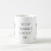 Mug Chat fantaisiste faisant semblant d'écouter - Humo (Centre)
