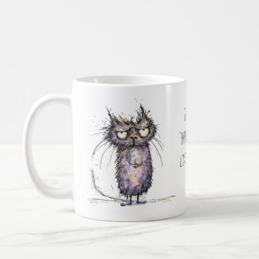 Mug Chat fantaisiste faisant semblant d'écouter - Humo (Gauche)
