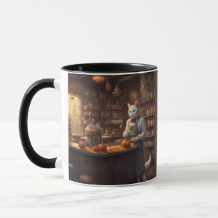 Mug Chat fantaisiste travaillant dans un magasin génér