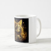 Mug Chat Fantastique Néon Or (Devant droit)