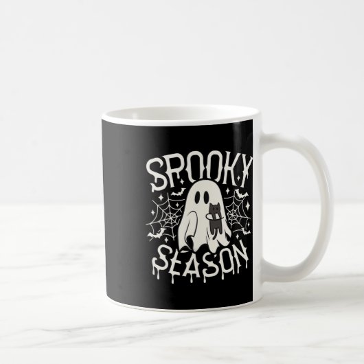 Mug Chat Fantôme Cute Saison Éffrayante Costume Hallow (Droite)