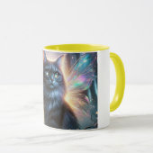Mug Chat Fée inspiré du Folklore Irlandais Cait Sìth (Devant droit)