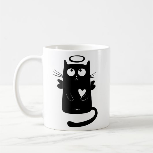 Mug chat félin angélique (Gauche)