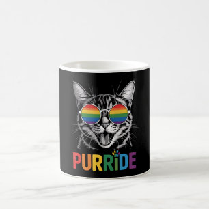 Mug Chat Fierté Gay Lesbienne Arc-en-ciel LGBTQ Allié