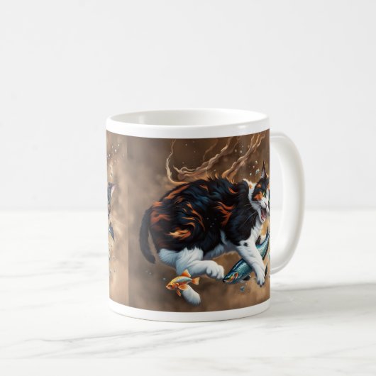 Mug Chat fini (Devant droit)