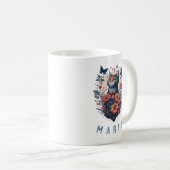Mug Chat floral Nice Kitten personnalisé (Devant droit)