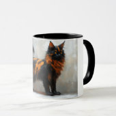 Mug Chat flufflye maine coon (Devant droit)