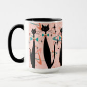 Mug Chat frais moderne de la rétro moitié du siècle (Gauche)